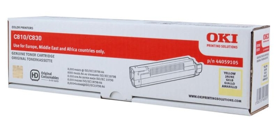 Toner OKI 44059105 Yellow 8000 str. - obrazek 2