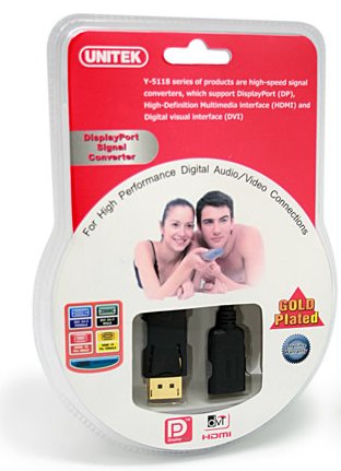 Adapter DisplayPort męski na HDMI żeński Unitek - obrazek 2