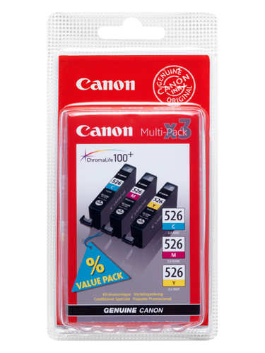 Tusze Canon CLI-526 Multipack CMY