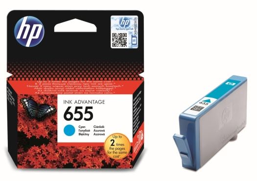 Tusz HP 655 CZ110AE Cyan 600 str. - obrazek 2