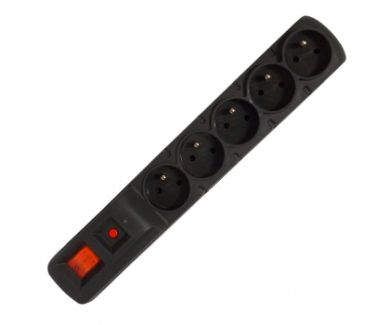 Listwa zasilająca Acar F5 5 gniazd 2.5 m Czarna - obrazek 4