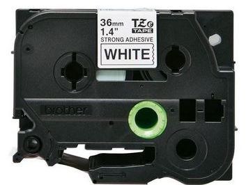 Taśma do drukarki etykiet Brother TZES261 36mm Czarny na Białym - obrazek 4