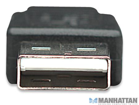 Kabel USB 2.0 męski A na microUSB męski 0.5 m Manhattan - obrazek 4