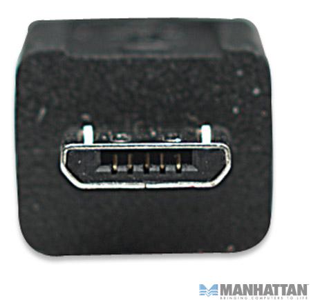 Kabel USB 2.0 męski A na microUSB męski 0.5 m Manhattan - obrazek 3