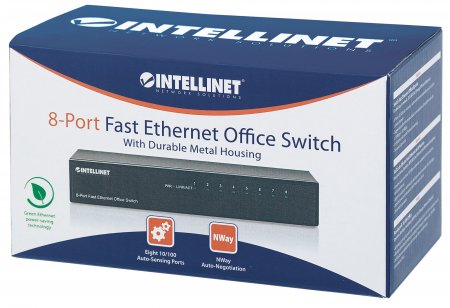 Switch Intellinet 8x10/100 MB/s Metalowy - obrazek 5