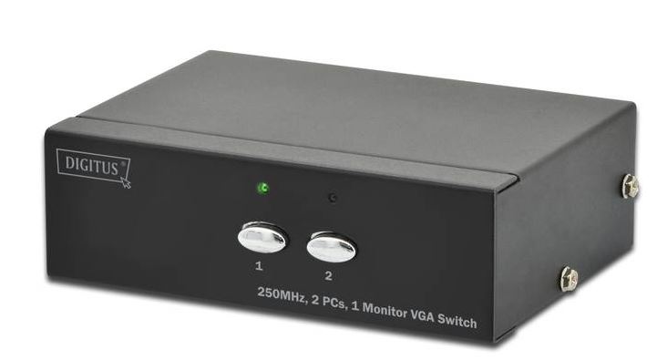 Przełącznik - Switch VGA 2/1 - 2 nadajniki - 1 odbiornik Digitus