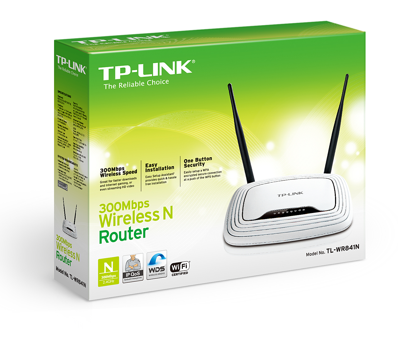 Router Wireless N300 WiFi TP-Link TL-WR841N 2T2R - obrazek 2