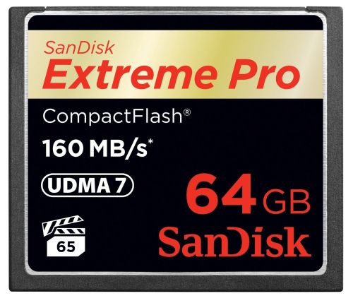 - karta pamieci CF 64GB SanDisk Extreme Pro 160MB/150MB