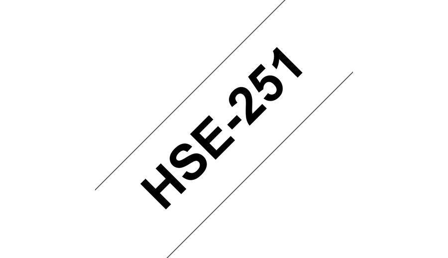 Rurka termokurczliwa Brother 23.6mm Black on White Heat Shrink Tube