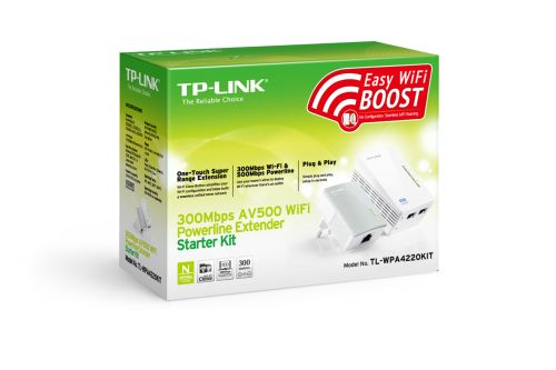 HomePlug TP-Link TL-WPA4220 KIT Wi-Fi N300 PowerLine Extender 300Mbps StarterKit AV600 - obrazek 5