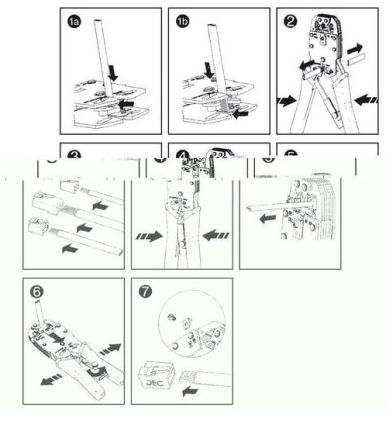 Zaciskarka wtyków RJ45; RJ12; RJ11 Digitus - obrazek 2