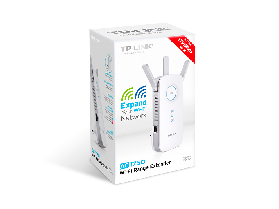Wzmacniacz sieci bezprzewodowej Wi-Fi Dual-Band AC1750 TP-Link RE450 - obrazek 2