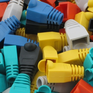 Wtyk RJ45 osłonka 100 szt. Mix kolorów Netrack - obrazek 2