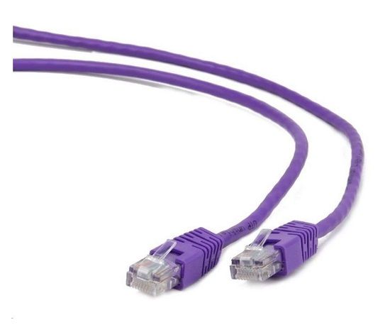 Kabel RJ45/RJ45  5 m    Patchcord  Kategoria 5e  Fioletowy