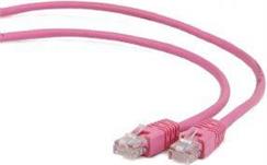 Kabel RJ45/RJ45 1 m Patchcord Kategoria 6 Różowy Gembird FTP