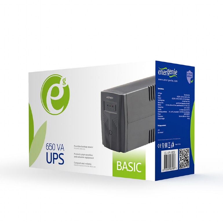 Zasilacz awaryjny UPS - Energenie UPS Line-Interactive 650VA - obrazek 5