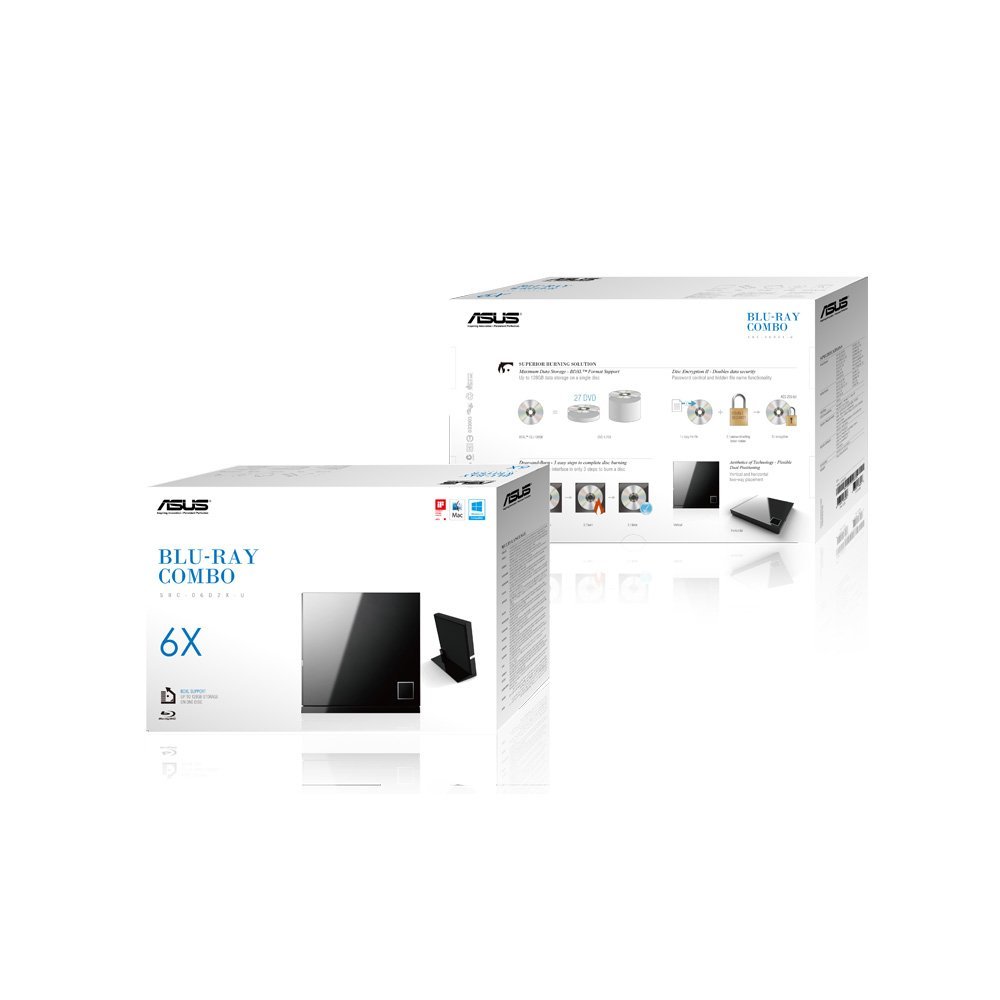 Blu-ray USB 2.0 Asus SBC-06D2X Slim Czarny - obrazek 5