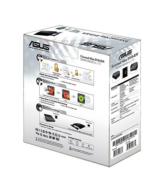 DVD R/RW USB 2.0 Asus SDRW-08D2S Slim Czarny - obrazek 5