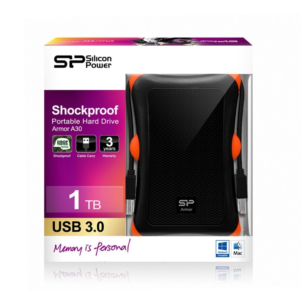 HDD USB 3.0 1TB Silicon Power Armor A30 Czarny - obrazek 5