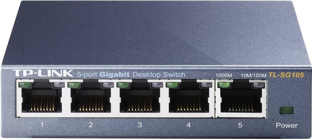 Switch TP-Link TL-SG105 5x10/100/1000 MB/s - Metalowa obudowa