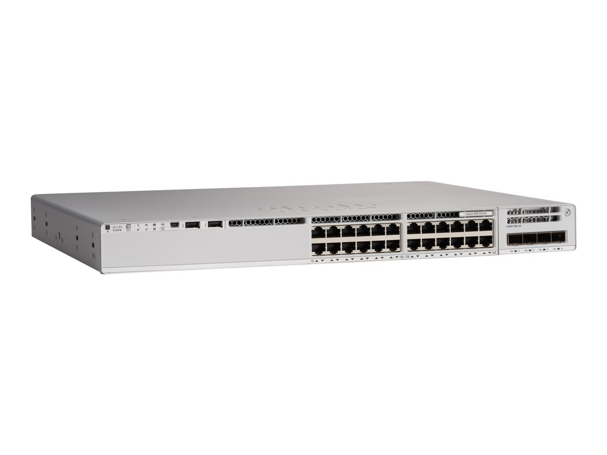 Switch Cisco Catalyst 9200L 24-port PoE+, 4 x 10G, Network Essentials