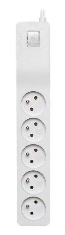 Listwa zasilająca LESTAR ZX 510  5 gniazd  3 m  szara