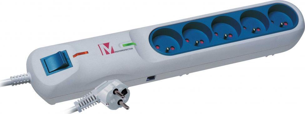 Listwa zasilająca LESTAR Multiprotector LFT-2001A 5 gniazd 5 m szara