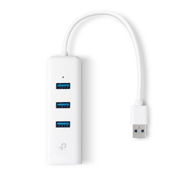 Karta sieciowa USB 3.0 LAN Gigabit Ethernet 10/100/1000 Mb/s RJ45 + HUB USB  TP-Link UE330