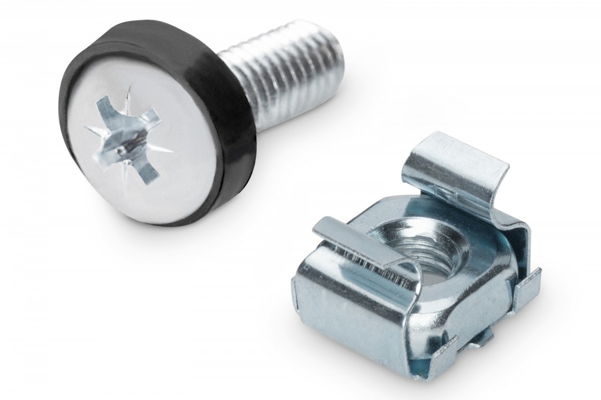 Zestaw śrub montażowych M6 do szaf 19'' - 50 sztuk  Srebrne  Digitus