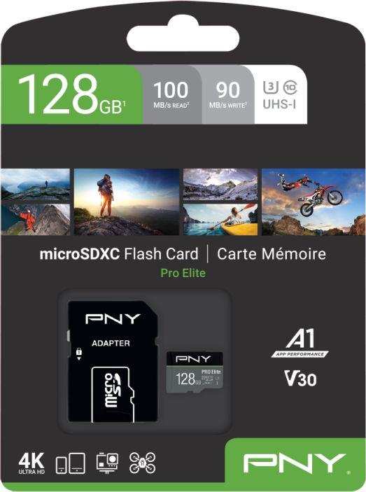 - karta pamieci MicroSD 128GB SDXC PNY PRO Elite + Adapter SD! 100MB/90MB - obrazek 2