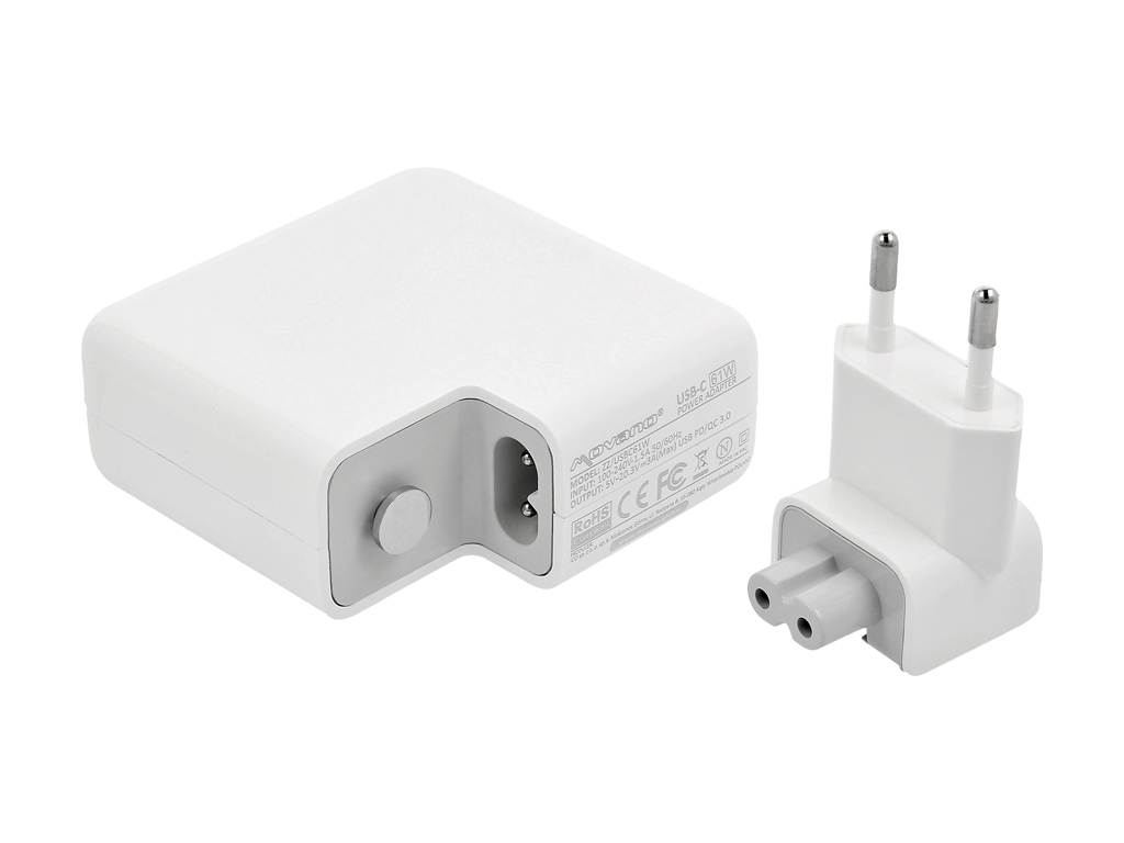 Zasilacz sieciowy do laptopa USB Type-C 61W Biały