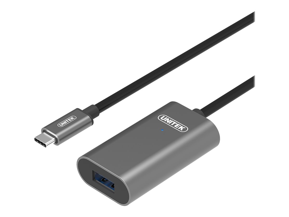 Kabel USB Type-C męski na USB-A żeński  przedłużacz 5.0 m aktywny  Unitek