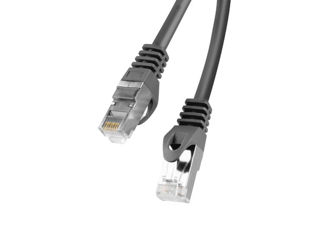 Kabel RJ45/RJ45  1.5 m    Patchcord  Kategoria 6  Czarny  Lanberg