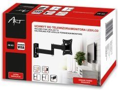 Uchwyt do mocowania LCD 10" - 27" - 15 Kg  Ścienny  uchylny  ART