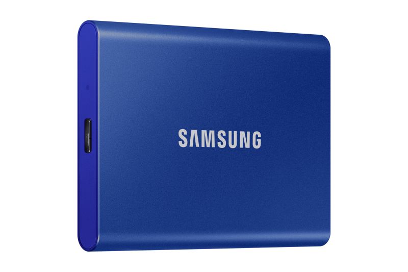 SSD USB 3.2 Type-C USB A 1TB Samsung T7 Niebieski - obrazek 2