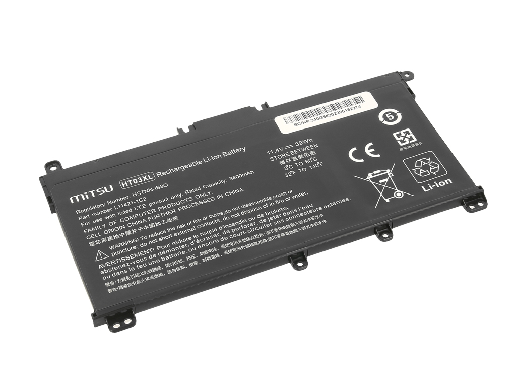 Bateria do laptopa HP 250 G7; 250 G8; 255 G7; 255 G8; 470 G7  11.4V  3400mAh