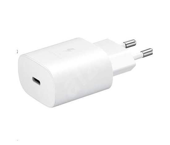 Ładowarka sieciowa  USB  25W  1 x USB Type-C  QC 3.0  Samsung  Biała