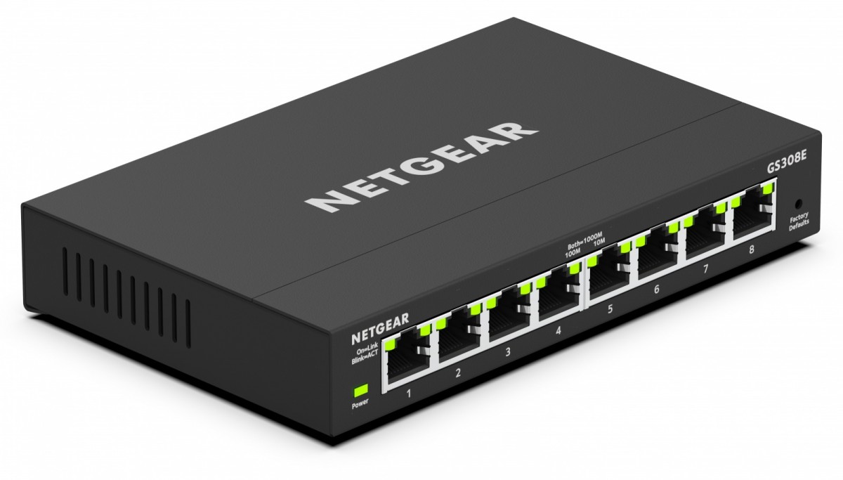 Switch Netgear GS308E  8-Port Smart Gigabit