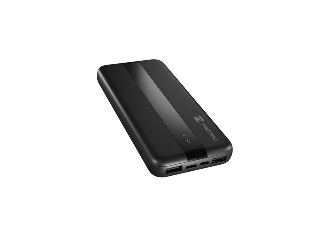 PowerBank Natec 10000 mAh Trevi Slim 2x USB-A, 1xUSB-C - obrazek 2