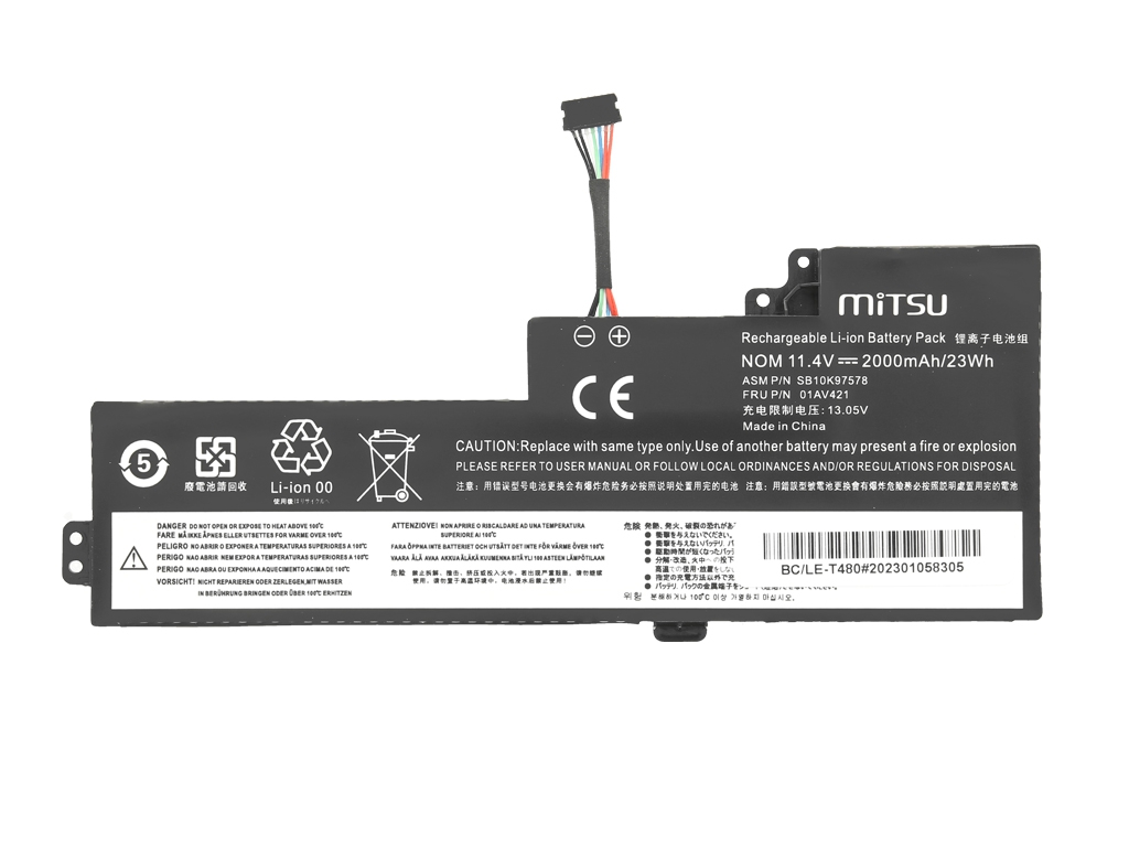 Bateria do laptopa Lenovo ThinkPad T480; A475 11.4V 2000mAh - obrazek 3