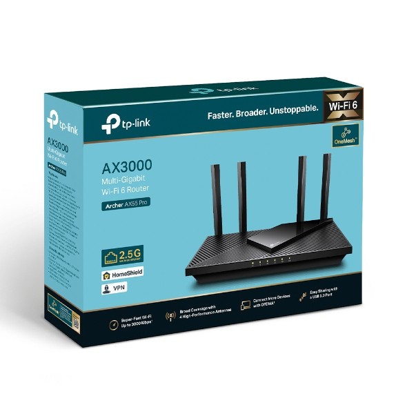 Router Wi-Fi 6 AX3000 TP-Link Archer AX55 PRO - obrazek 2