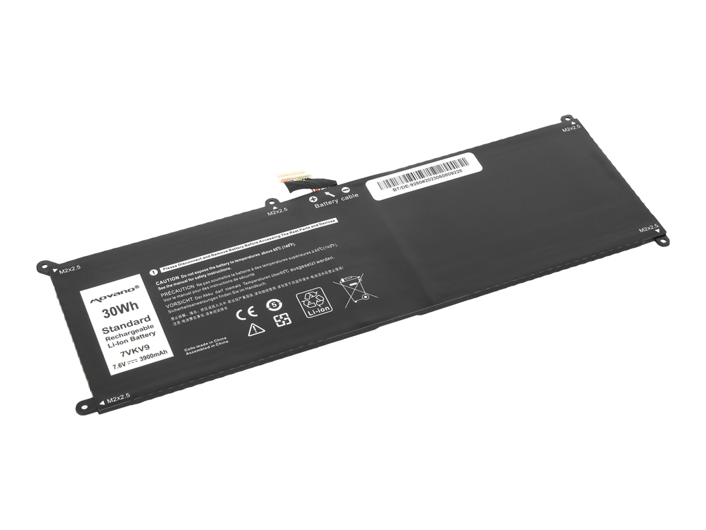 Bateria do laptopa Dell Latitude 12 (7275), XPS 12 (9250) 7.6 V 3900mAh