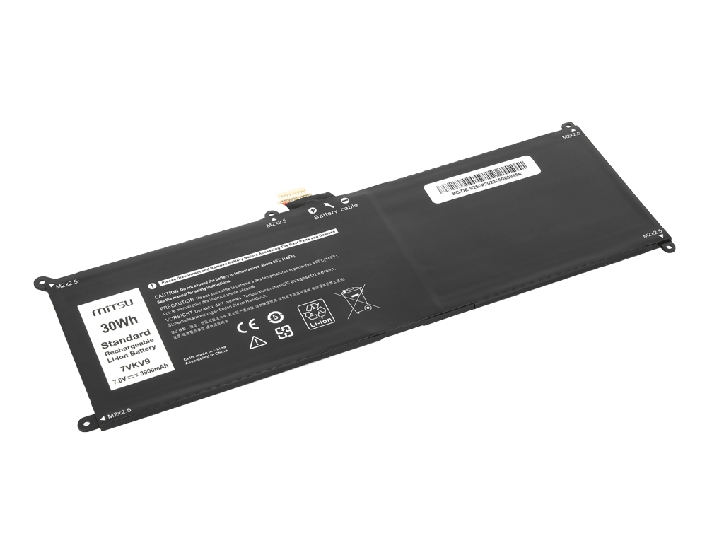 Bateria do laptopa Dell Latitude 12 (7275), XPS 12 (9250)  7.6 V  3900mAh
