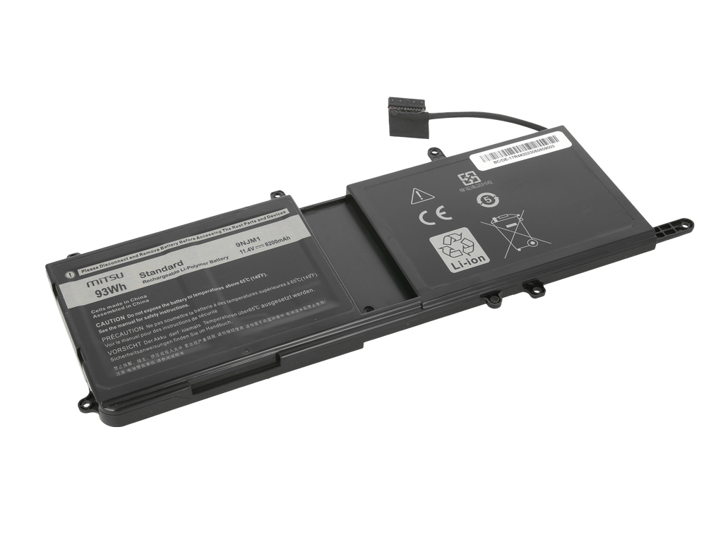 Bateria do laptopa Dell Inspiron Alienware 15 R3, 17 R4, 17 R5  11.4 V  8200mAh