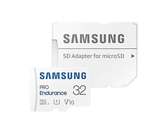- karta pamieci MicroSD   32GB SDHC  Samsung PRO Endurance + Adapter SD!  40MB/100MB