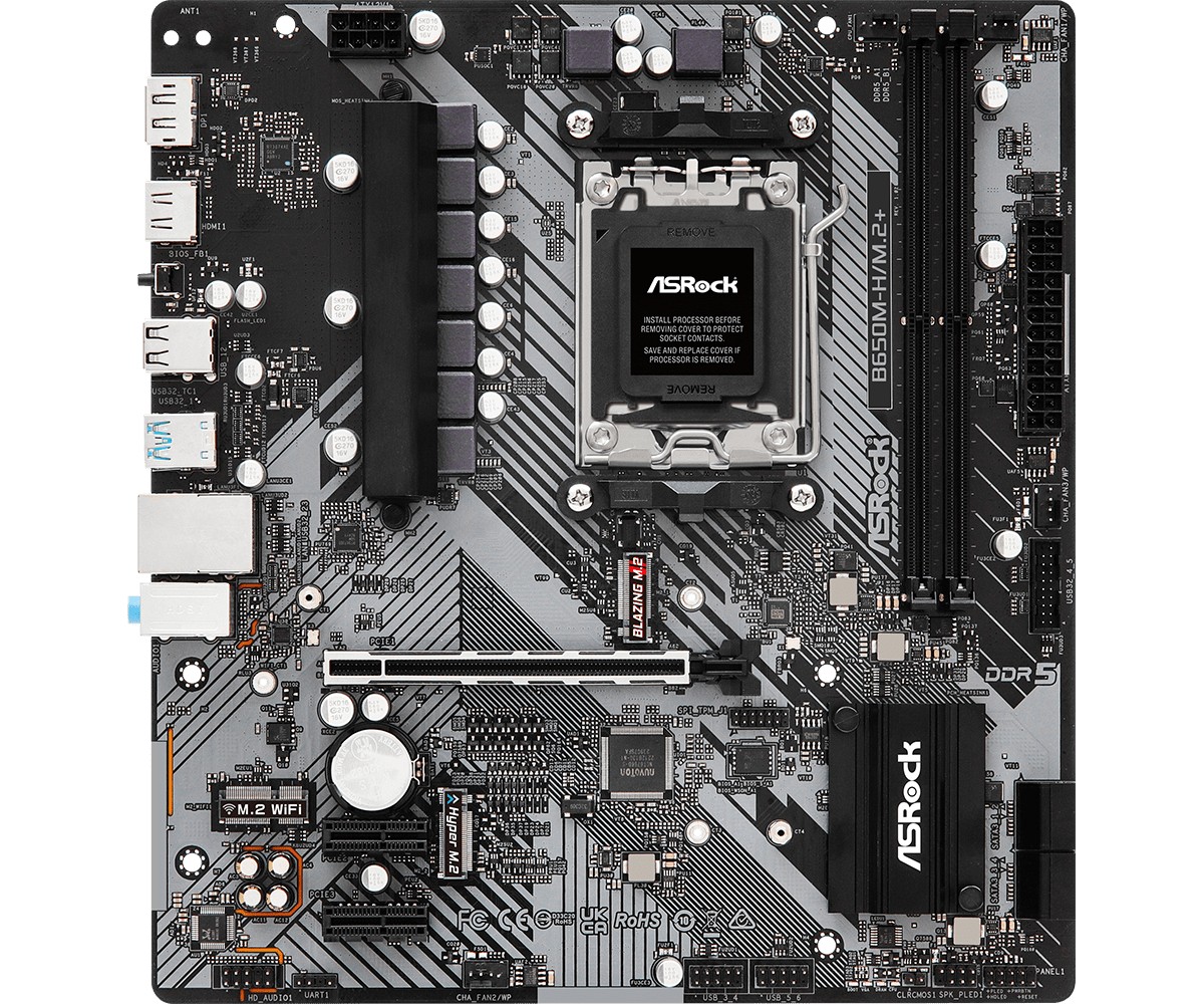 Płyta Socket AM5 ASRock B650M-H/M.2+ - obrazek 4