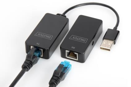 Kabel USB Przedłużacz po skrętce 50m  Digitus