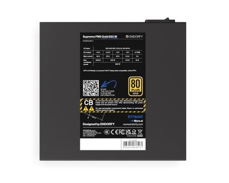 Zasilacz ATX 650W Endorfy Supremo FM5 80 Plus Gold - obrazek 5