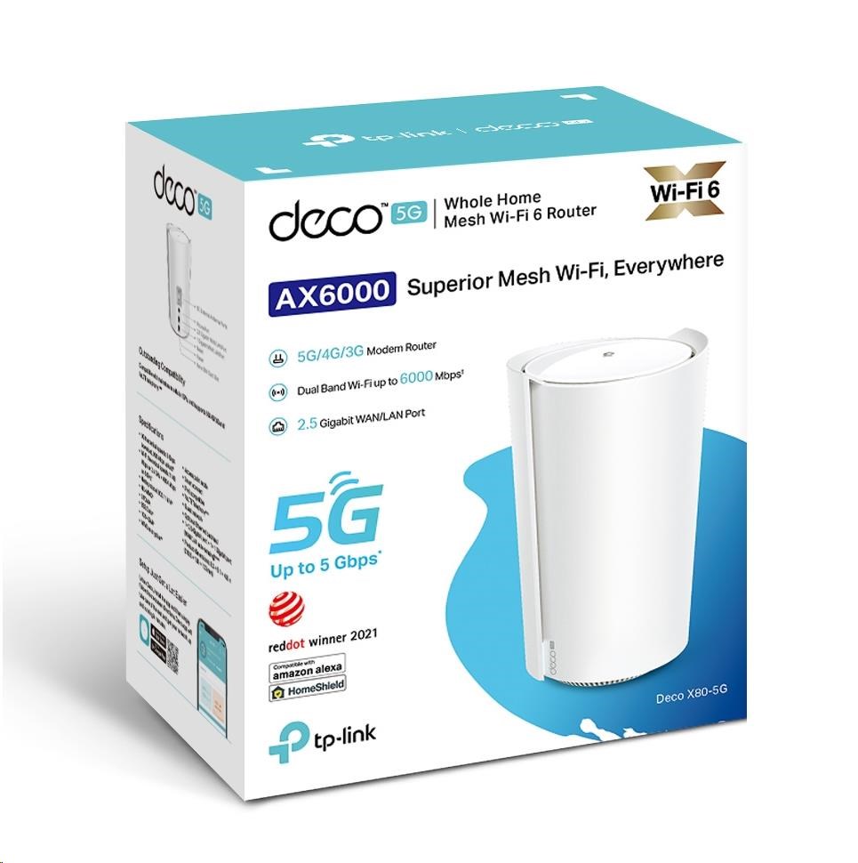 Router 5G Wi-Fi 6 Mesh TP-Link Deco X80-5G - obrazek 5