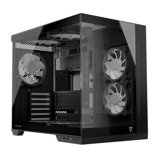 Obudowa Modecom Volcano Panorama APEX ARGB 3F Czarna - obrazek 4